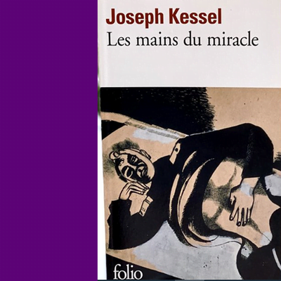 Image de la biographie "Les mains du miracle" de Joseph Kessel, illustrant une silhouette allongée.